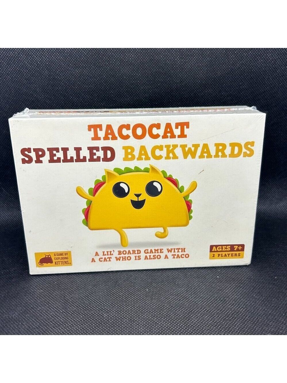 New in package Tacocat Spelled Backwards game